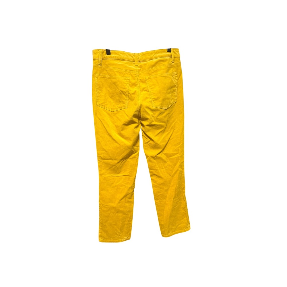 Talbots Corduroy Pants High-Waist Straight-Leg 6P Mustard YellowExcellent - Picture 3 of 6
